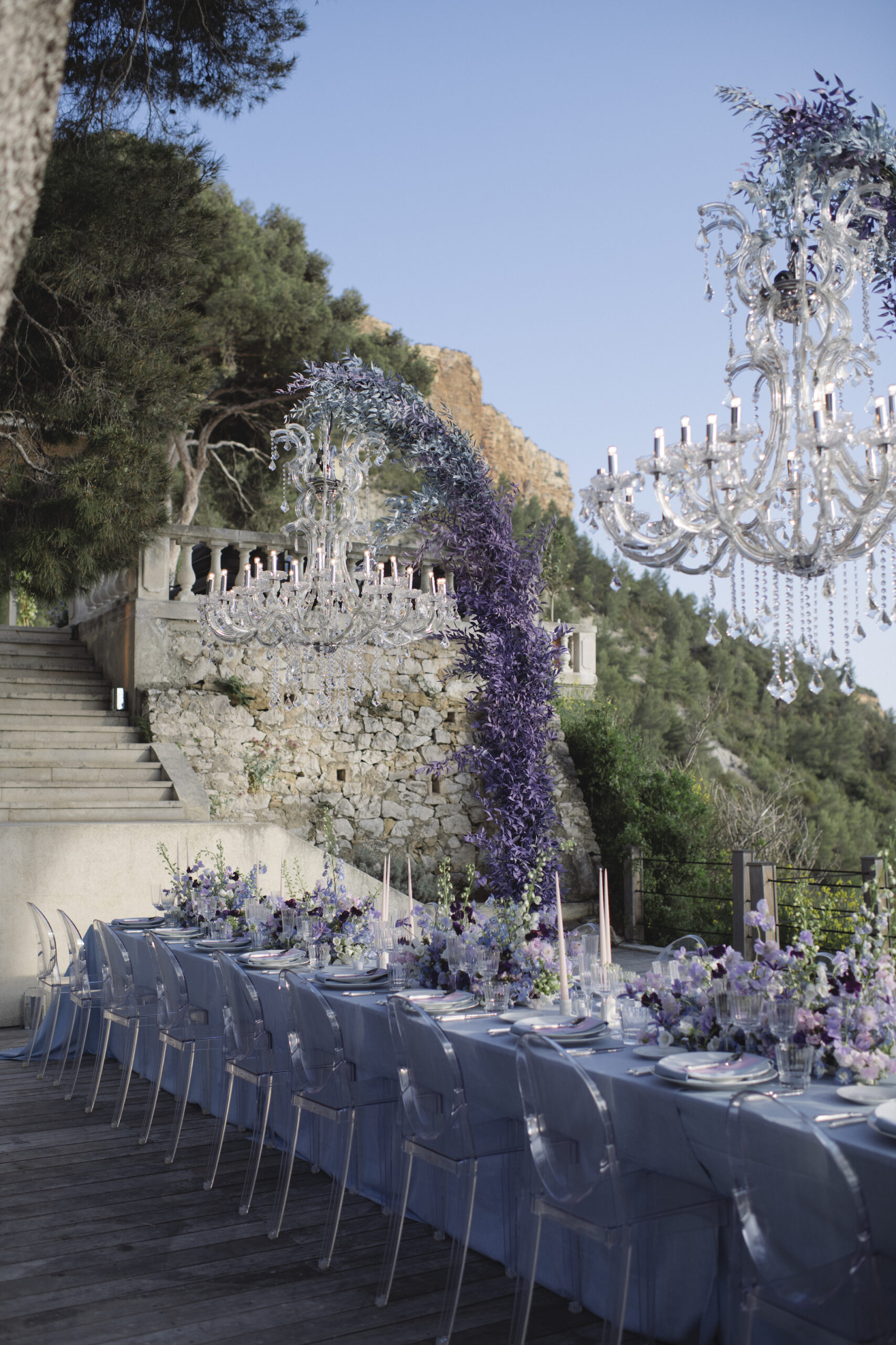 Monet Blue wedding at Domaine Canaille